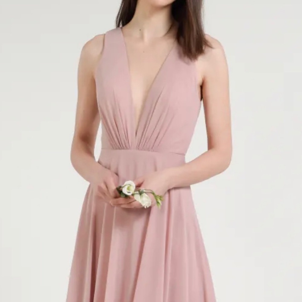 BHLDN Jenny Yoo Ryan Dress Blush Pink